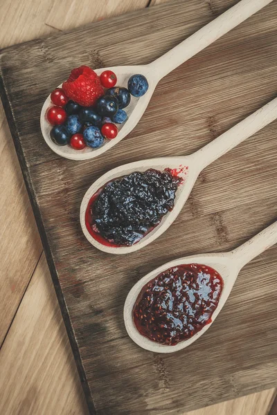 içinde kaşık reçel