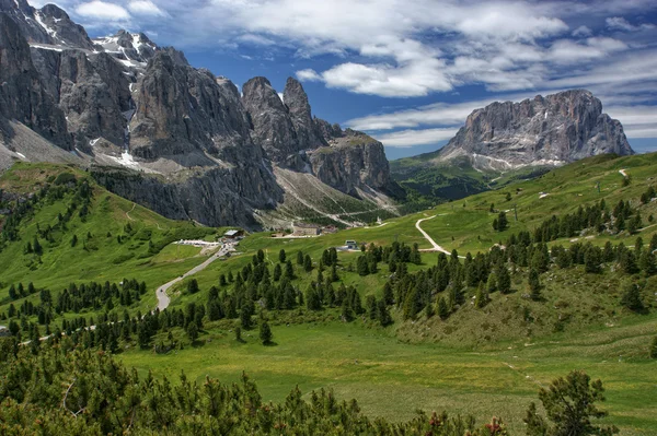 Gardena Pass — Stock fotografie