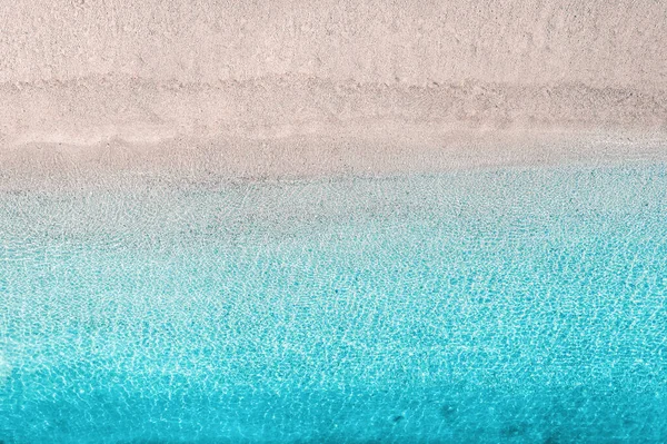 Niebieski Turkusowy Przezroczysta Powierzchnia Wody Oceanu Morza Laguny Poziome Tło — Zdjęcie stockowe