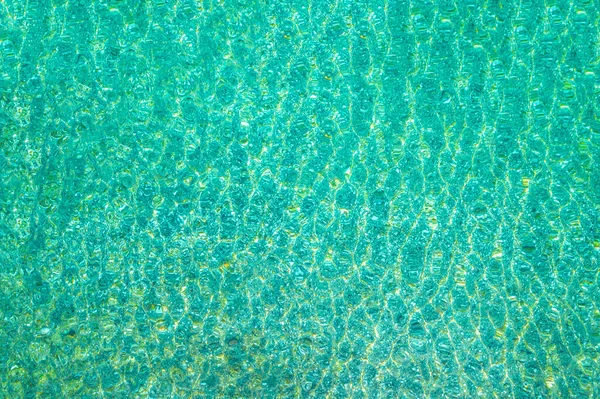 Azul Turquesa Superfície Água Transparente Oceano Mar Lagoa Fundo Horizontal — Fotografia de Stock