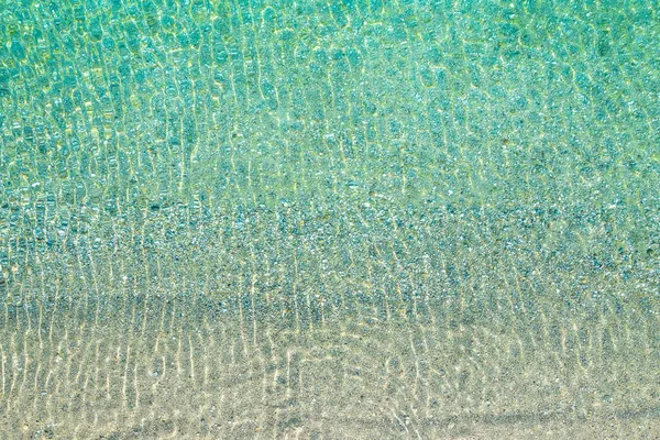 Blue Turquoise Transparent Water Surface Ocean Sea Lagoon Horizontal Background — Stock Photo, Image