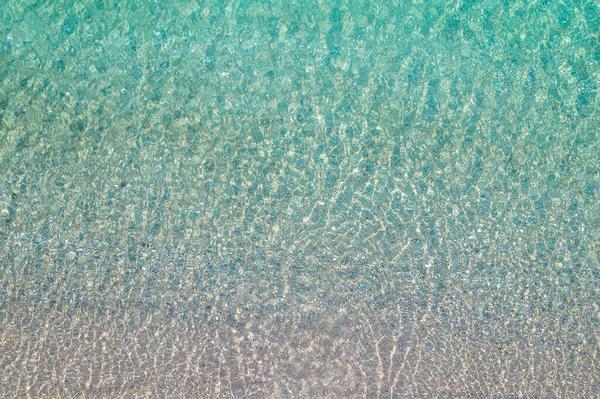 Contexte Texture Détente Turquoise Calme Eau Mer Transparente Avec Des — Photo