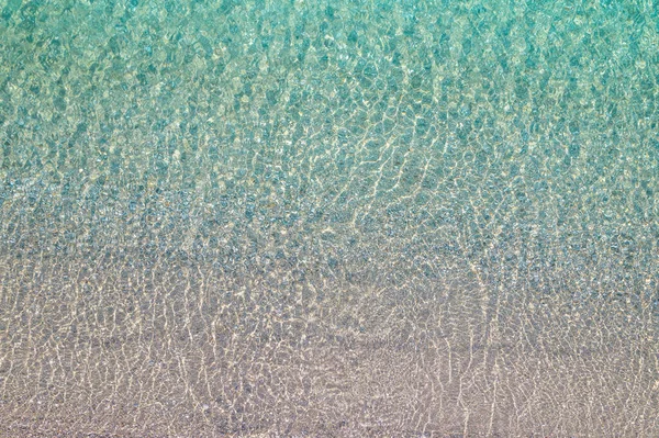 Background Texture Relaxing Calm Turquoise Transparent Sea Water Stones Summer — Stock fotografie