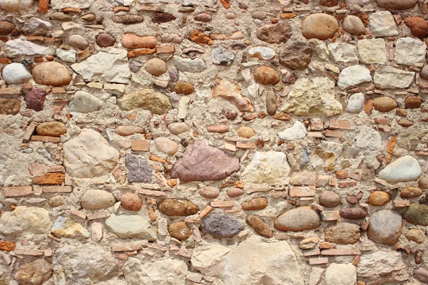 Unstructered duvar taş çini ve çimento — Stok fotoğraf