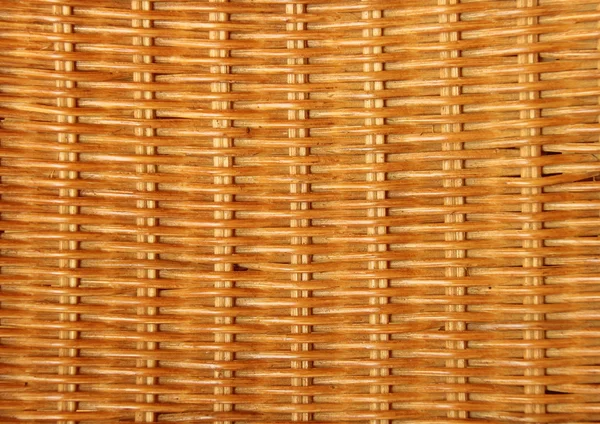 Bamboe mandenmakerswerk close-up op oude stoel Stockfoto