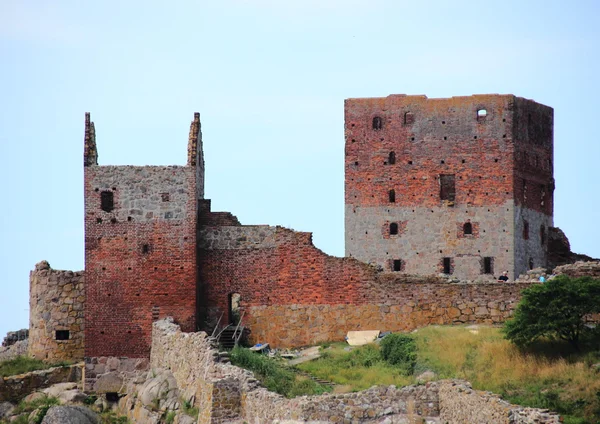 Hammershus kasteel ruïne belangrijkste toren — Stockfoto