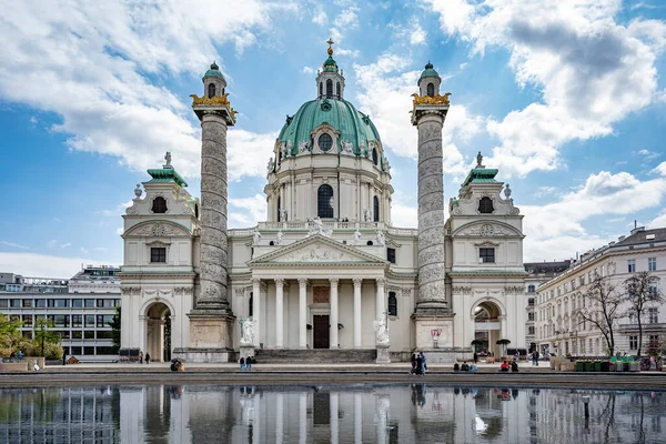 Karlskirche Kerk Wenen Oostenrijk — Stockfoto