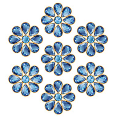 Blue Flowers of Sapphires
