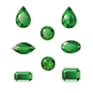 Emeralds Set clipart