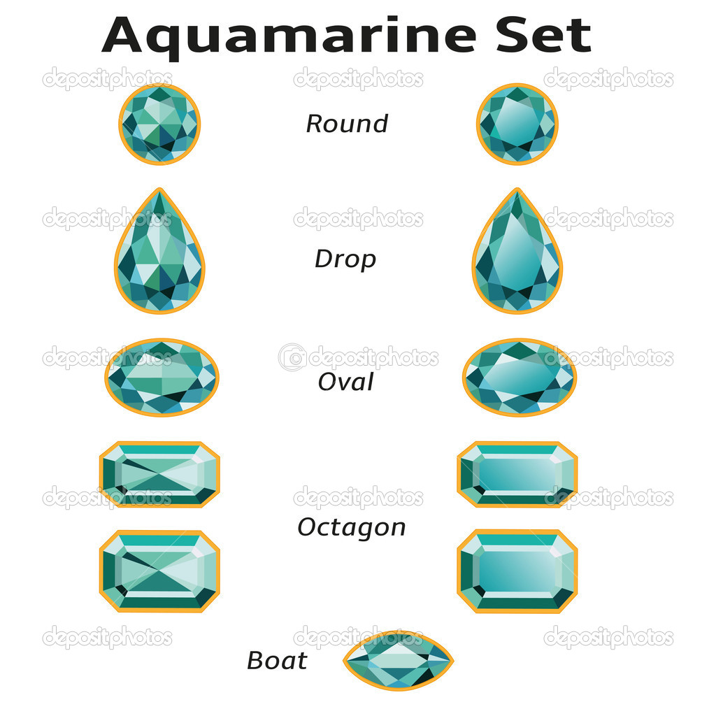 Aquamarine Set With Text