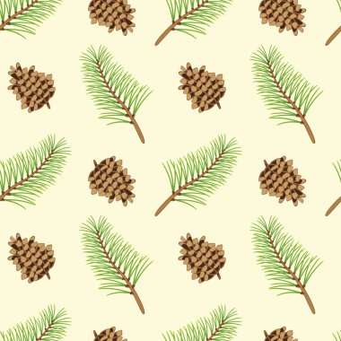 çam dalları ve sorunsuz doku konisi