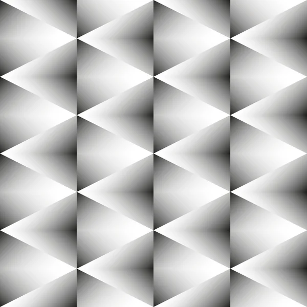 Geometrisches monochromes, nahtloses Rautenmuster — Stockvektor