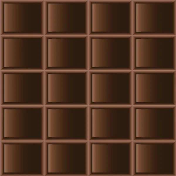 Chocolate dark tiles seamless texture — Stock Vector