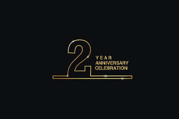 Years Anniversary Celebration Logotypes Anniversary Logo Golden Spark Light White — Διανυσματικό Αρχείο