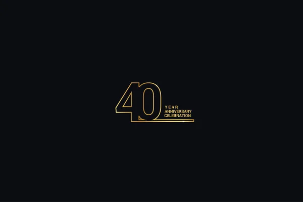 Years Anniversary Celebration Logotype Anniversary Logo Golden Sparklight White Color — Διανυσματικό Αρχείο