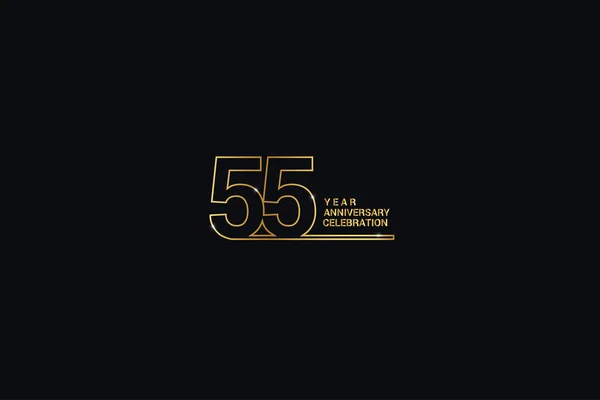 Years Anniversary Celebration Logotype Anniversary Logo Golden Spark Light White — Stockvector