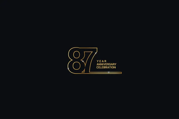 Years Anniversary Celebration Logotypes Anniversary Logo Golden Spark Light White — 图库矢量图片