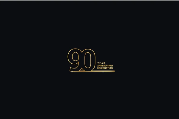 Years Anniversary Celebration Logotype Anniversary Logo Golden Spark Light White — Image vectorielle