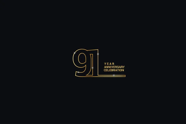 Years Anniversary Celebration Logotypes Anniversary Logo Golden Spark Light White — 스톡 벡터