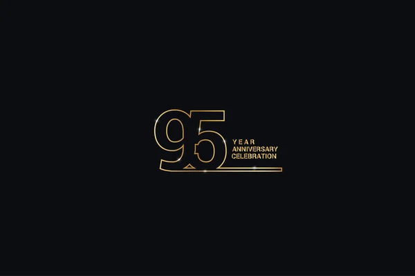 Years Anniversary Celebration Logotypes Anniversary Logo Golden Spark Light White — Διανυσματικό Αρχείο