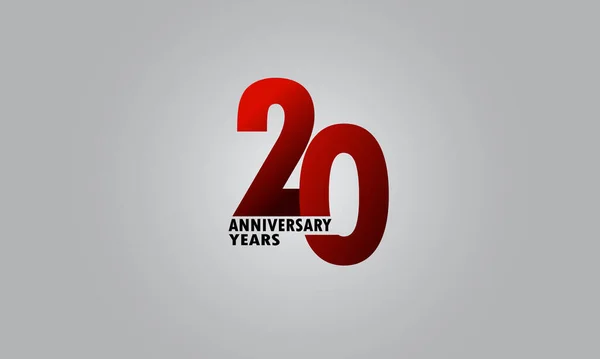 Years Anniversary Minimalist Logo Jubilee Greeting Card Invitation — Vetor de Stock