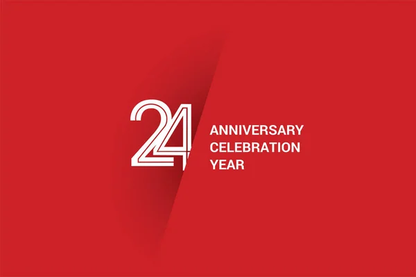 Χρόνια Επέτειο Μινιμαλιστικό Λογότυπο Ιωβηλαίο Ευχετήρια Κάρτα Πρόσκληση Γενεθλίων — Διανυσματικό Αρχείο