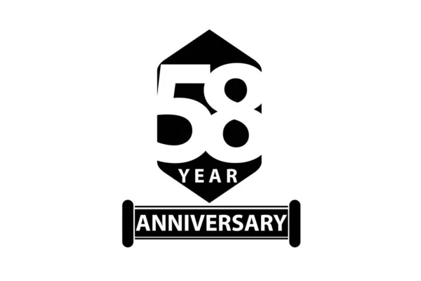 Years Anniversary Celebration Logotype Anniversary Logo — Stock vektor