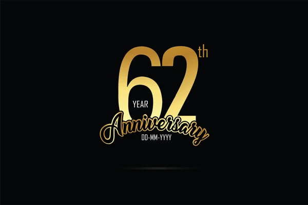 Years Anniversary Celebration Logotype Anniversary Logo Golden Spark Light White — стоковый вектор