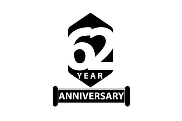 Years Anniversary Celebration Logotype Anniversary Logo — Stockvector