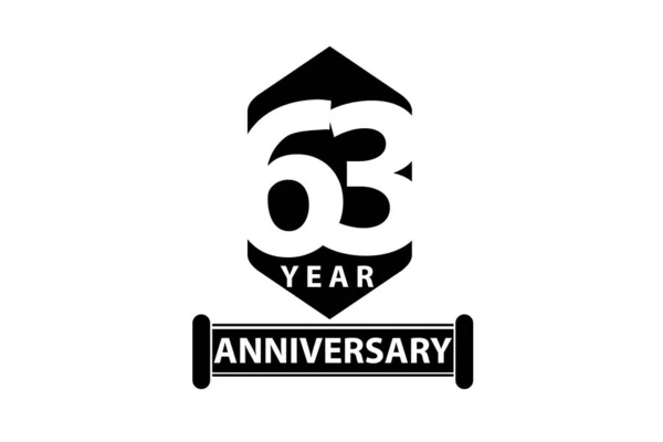 Χρόνια Εορτασμός Επετείου Λογότυπος Λογότυπο Επετείου — Διανυσματικό Αρχείο