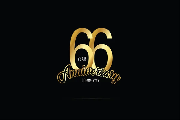 Years Anniversary Celebration Logotype Anniversary Logo Golden Spark Light White — Archivo Imágenes Vectoriales