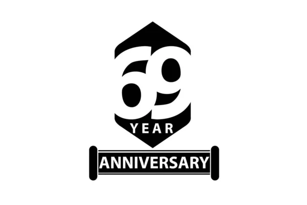 Річний Ювілейний Логотип Ювілейний Логотип — стоковий вектор