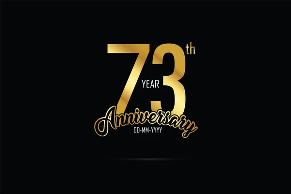 Years Anniversary Celebration Logotype Anniversary Logo Golden Spark Light White — Archivo Imágenes Vectoriales