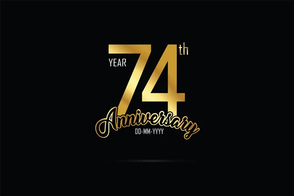 Years Anniversary Celebration Logotype Anniversary Logo Golden Spark Light White — Archivo Imágenes Vectoriales