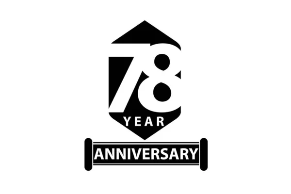 Years Anniversary Celebration Logotype Anniversary Logo — Image vectorielle