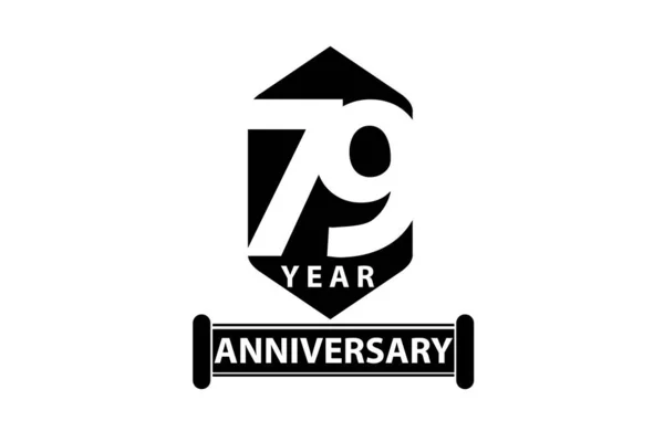 Years Anniversary Celebration Logotype Anniversary Logo — Image vectorielle