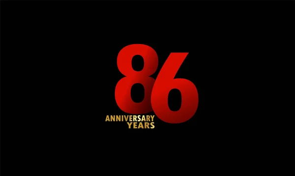 Years Anniversary Celebration Logotype Anniversary Logo — Stok Vektör