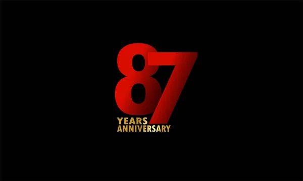 Years Anniversary Celebration Logotype Anniversary Logo — Stok Vektör