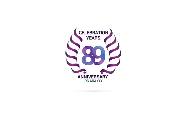 Years Anniversary Celebration Logotype Anniversary Logo — Stockvektor
