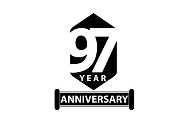 Years Anniversary Celebration Logotype Anniversary Logo — Stockvector