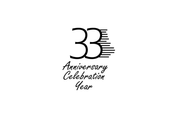 Years Anniversary Celebration Vector Design Celebration Invitation Card Greeting Card — ストックベクタ
