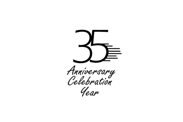 Years Anniversary Celebration Vector Design Celebration Invitation Card Greeting Card — Image vectorielle