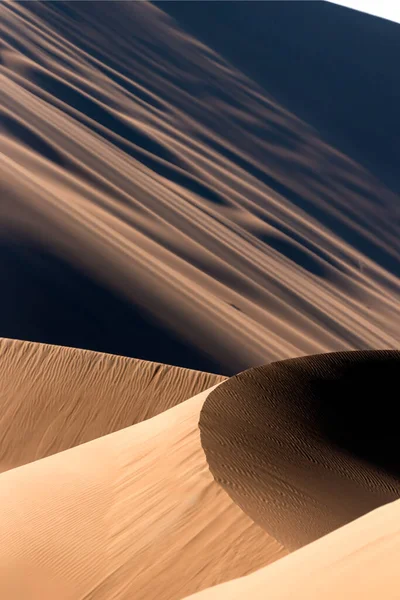 Formação Areias Deserto Dasht Lut Sahara Com Padrão Areia Ondulada — Fotografia de Stock