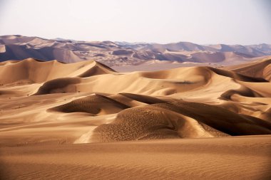 Doğa ve manzaranın manzarası gösterişli ya da sahara çölünde. Orta Doğu Çölü