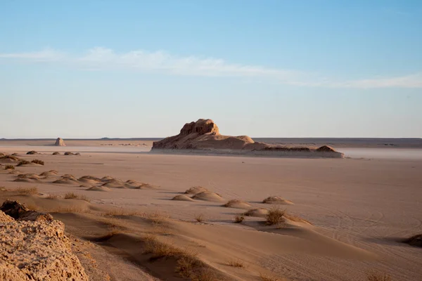 Formação Kaluts Pedras Areia Yardang Dasht Lut Deserto Saara Iran — Fotografia de Stock