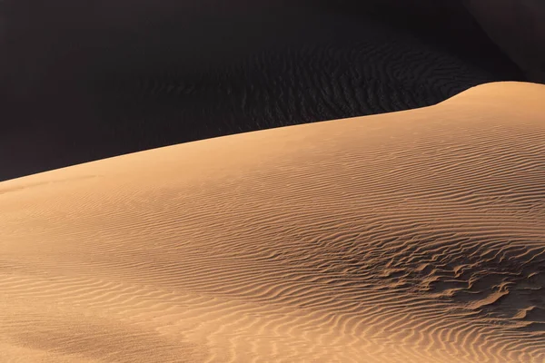 Vorming Van Zand Dasht Lut Sahara Woestijn Met Golvend Zandpatroon — Stockfoto