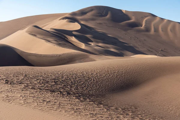 Formation Sables Dans Désert Dasht Lut Sahara Avec Motif Sable — Photo