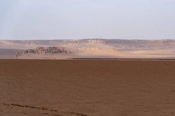 Malek Mohammad Lago Deserto Dasht Lut Com Céu Nublado — Fotografia de Stock