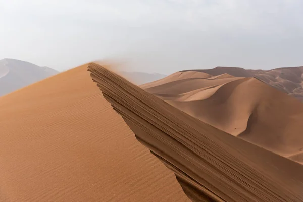 View Nature Landscapes Dasht Lut Sahara Desert Wind Blowing Sands — Stock Photo, Image