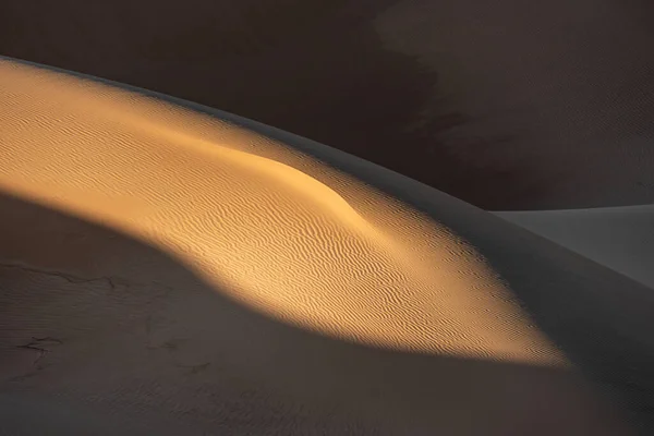 Formação Areias Deserto Dasht Lut Sahara Com Padrão Areia Ondulada — Fotografia de Stock